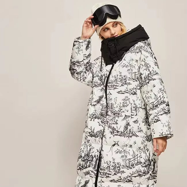Custom Wholesale Custom Color Down Coat High Neck Hooded High Quality Puffer Jacket