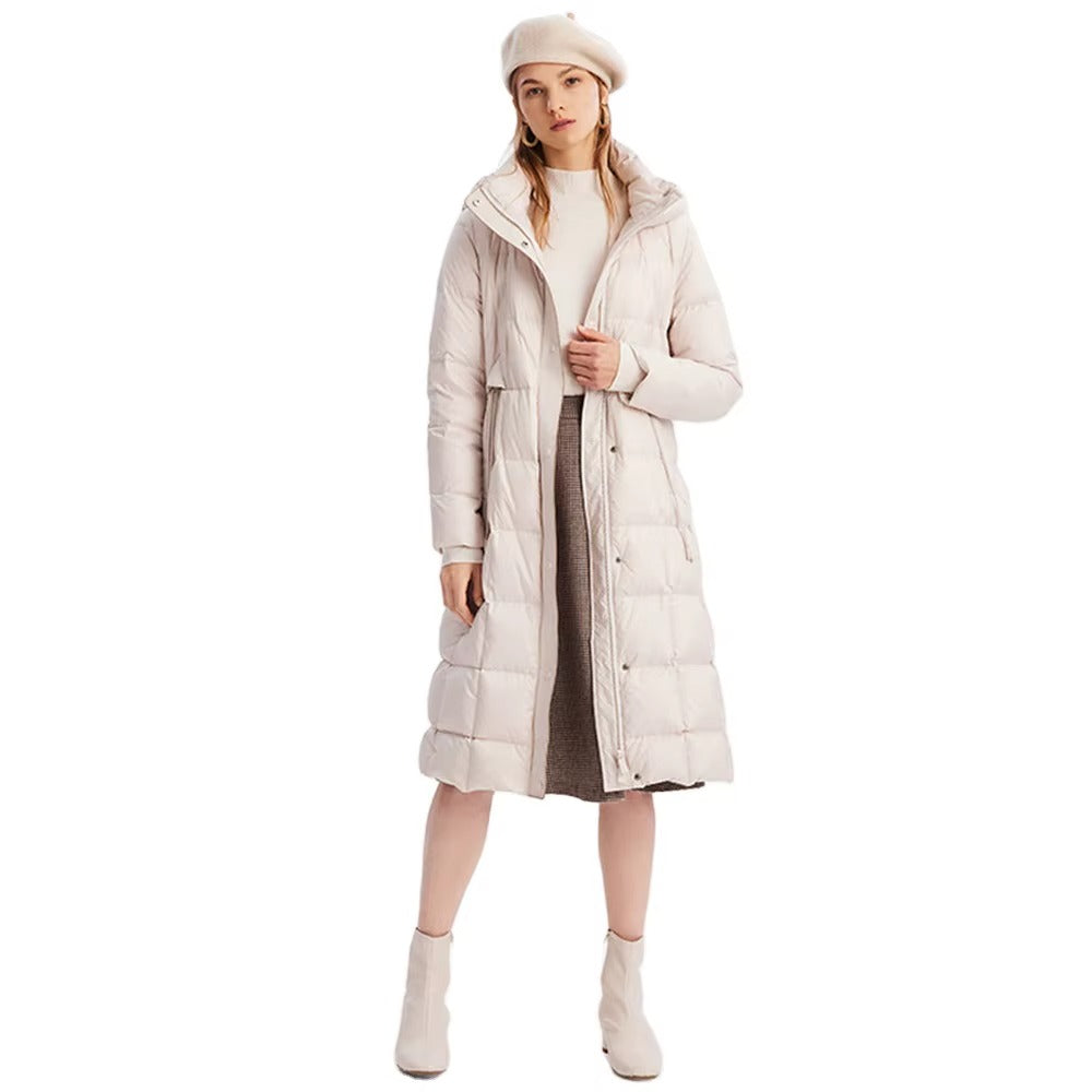 Custom 2023 Wholesale Women's Warm Clothing Thickened Cotton Hooded Pleated Puffer Coats