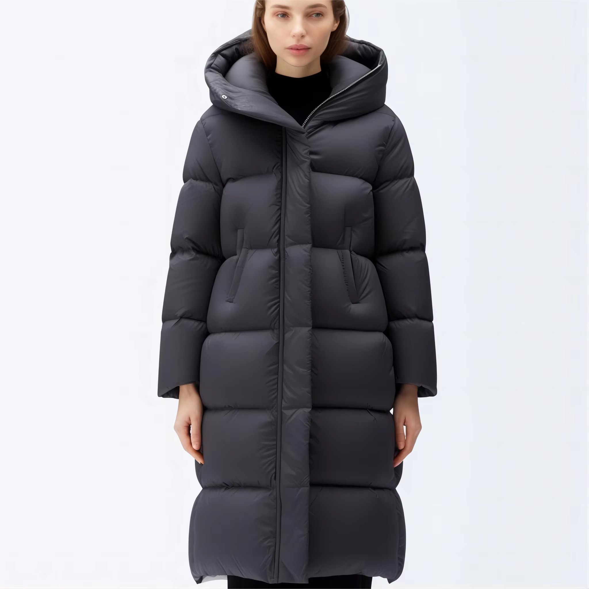 Fashion Womens Puffer Light Weight Windbreaker Thick Lady Down Jacket