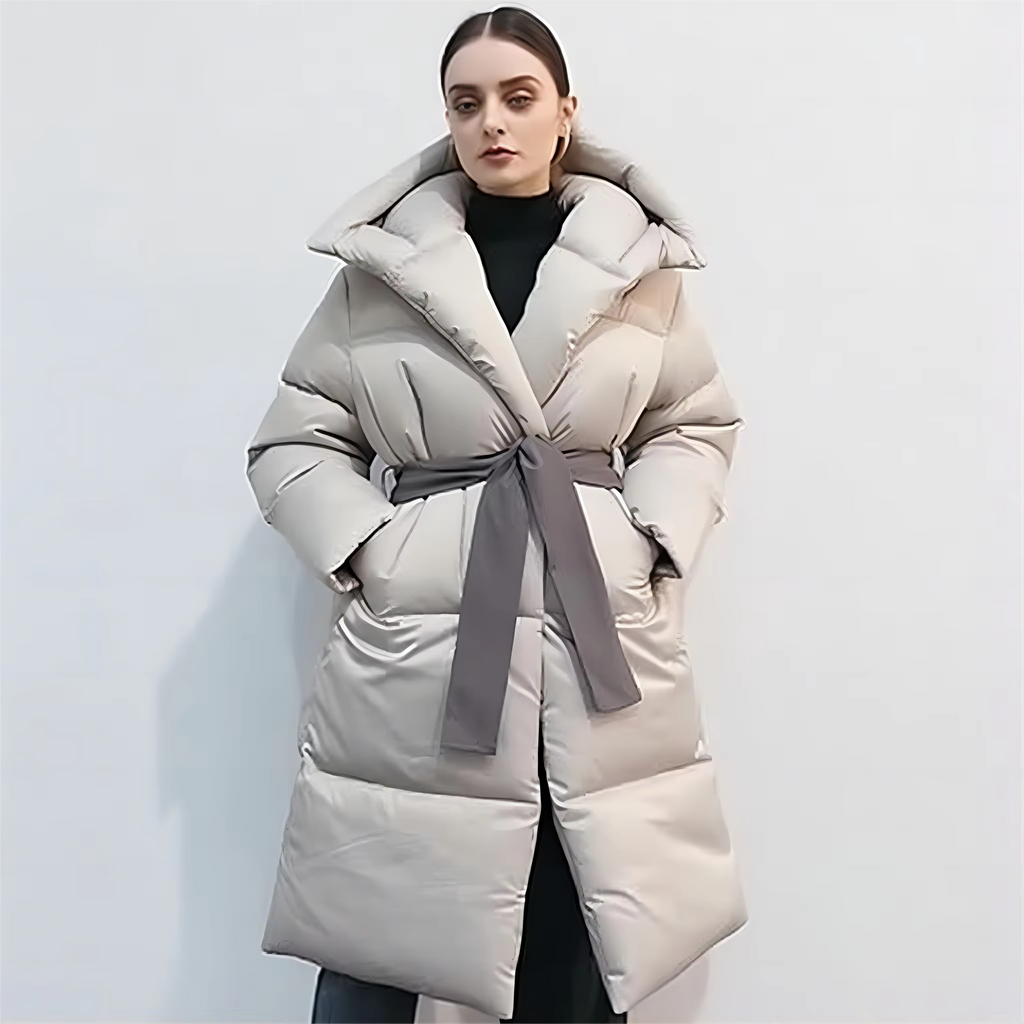 High Quality Custom Fashionable Breathable Elegant New Design Long Puffer Coat