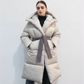 High Quality Custom Fashionable Breathable Elegant New Design Long Puffer Coat