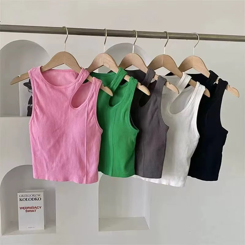 Women Summer Dance Tank Tops Racerback Sleeveless Ballet Gymnastics Dancewear