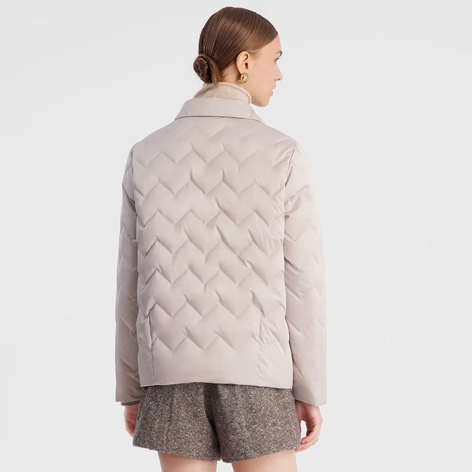 New Design Professional Winter Soft Stand Collar Goose Down Coat Quilted Jacket