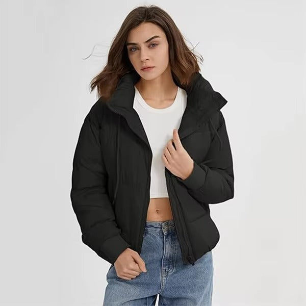 Custom Women Windproof Outerwear Goose Puffer Jacket Woman