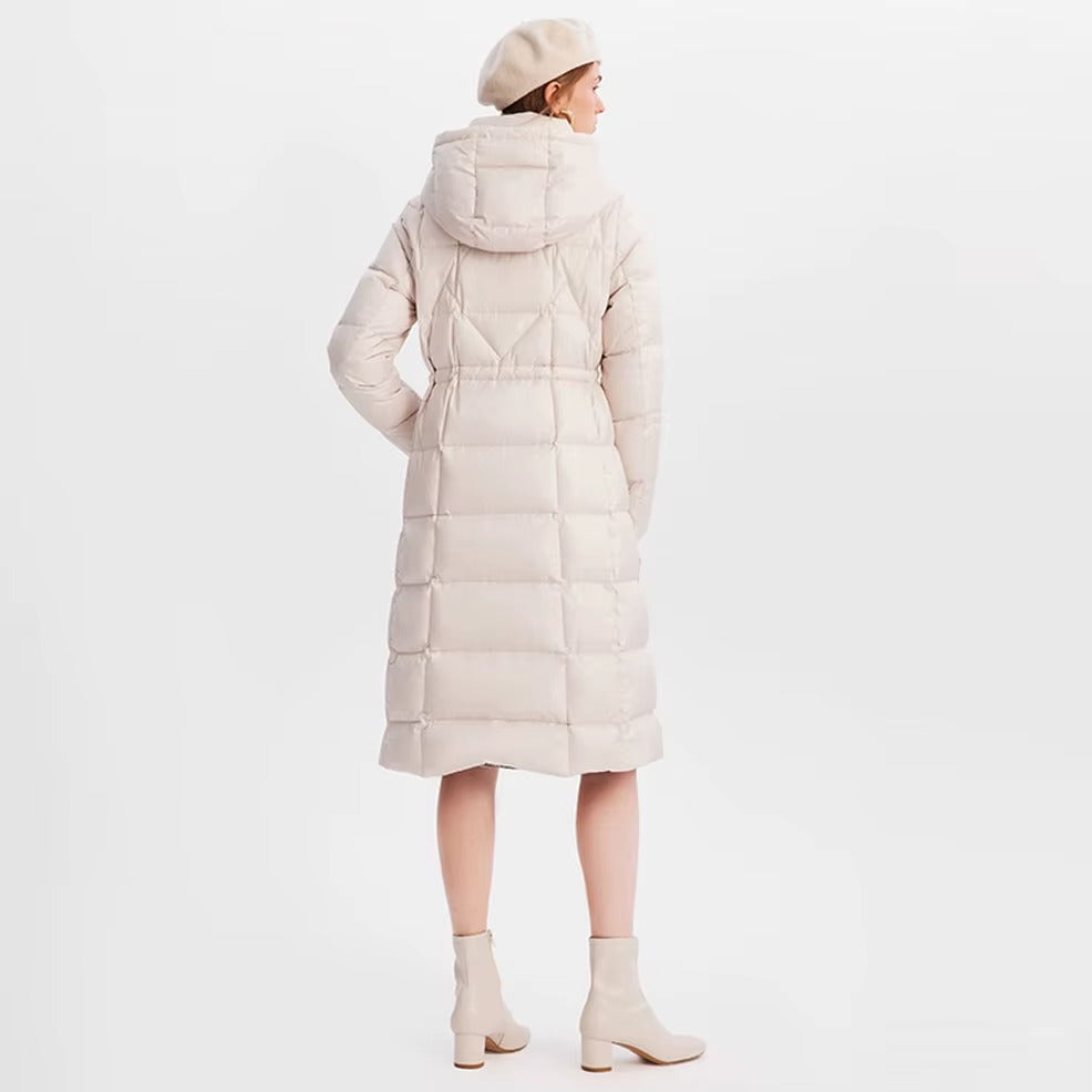 Custom 2023 Wholesale Women's Warm Clothing Thickened Cotton Hooded Pleated Puffer Coats