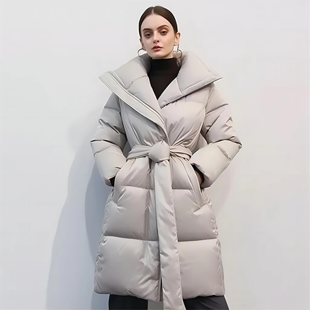 High Quality Custom Fashionable Breathable Elegant New Design Long Puffer Coat