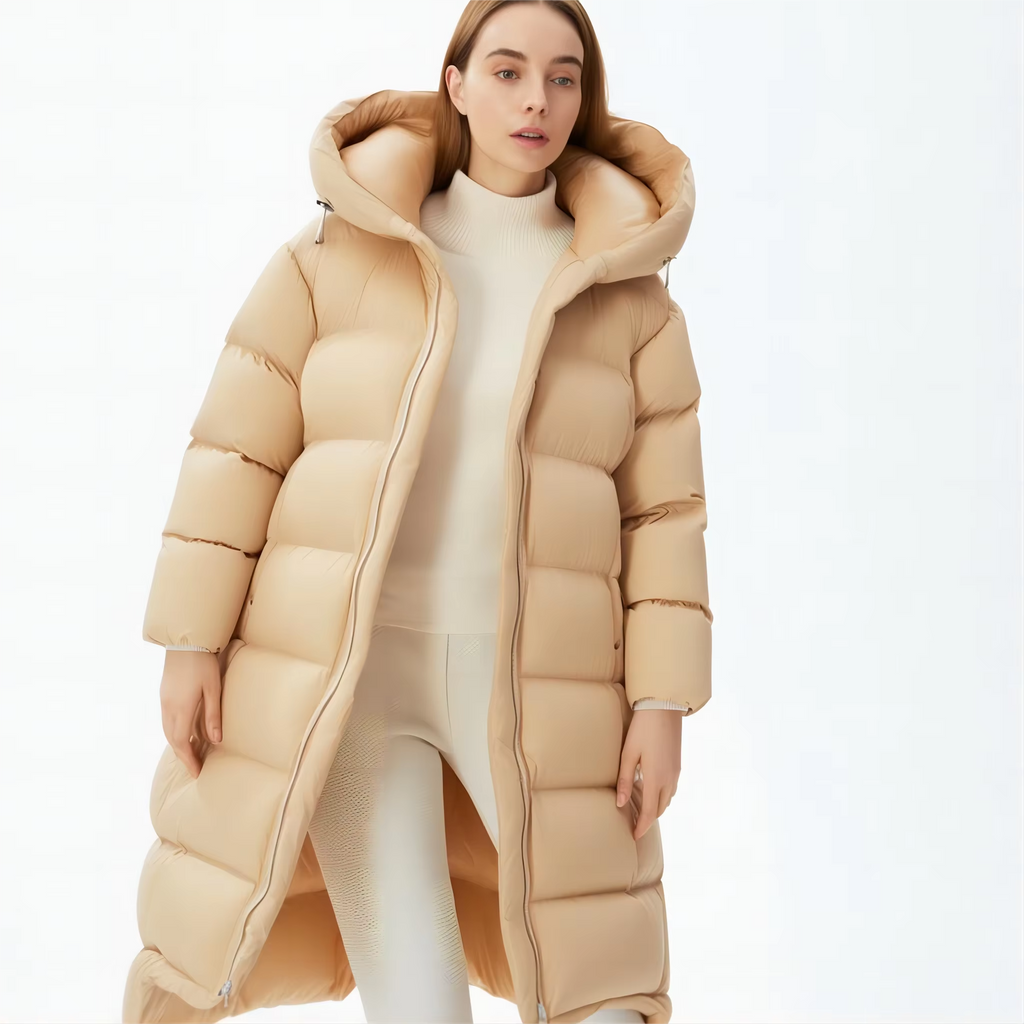 Fashion Womens Puffer Light Weight Windbreaker Thick Lady Down Jacket