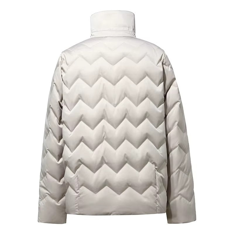 New Design Professional Winter Soft Stand Collar Goose Down Coat Quilted Jacket