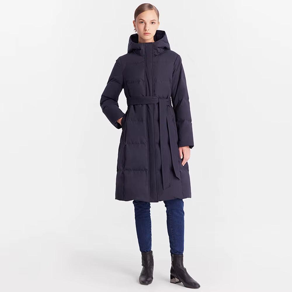 New Design Professional Winter Red Puffer Slim Fit Lightweight Long Down Jacket Women