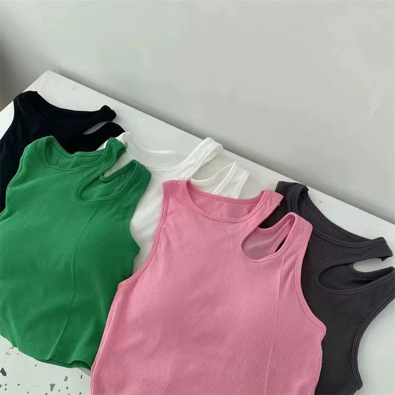 Women Summer Dance Tank Tops Racerback Sleeveless Ballet Gymnastics Dancewear