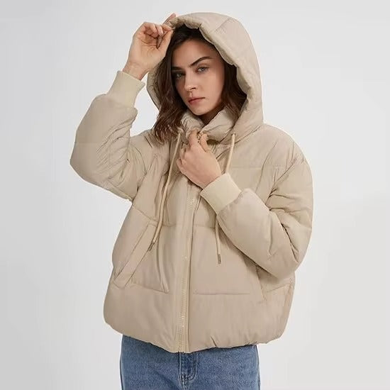 Custom Women Windproof Outerwear Goose Puffer Jacket Woman